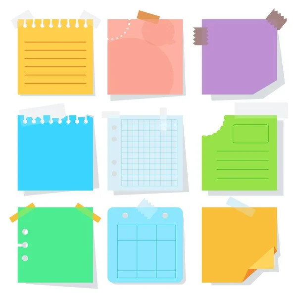 Feuille de papier couleur — Image vectorielle