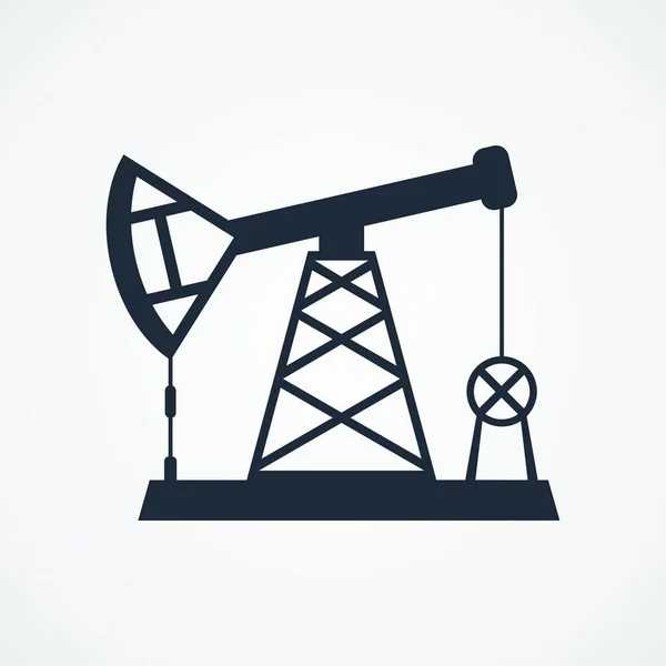 Olie derrick pictogram — Stockvector