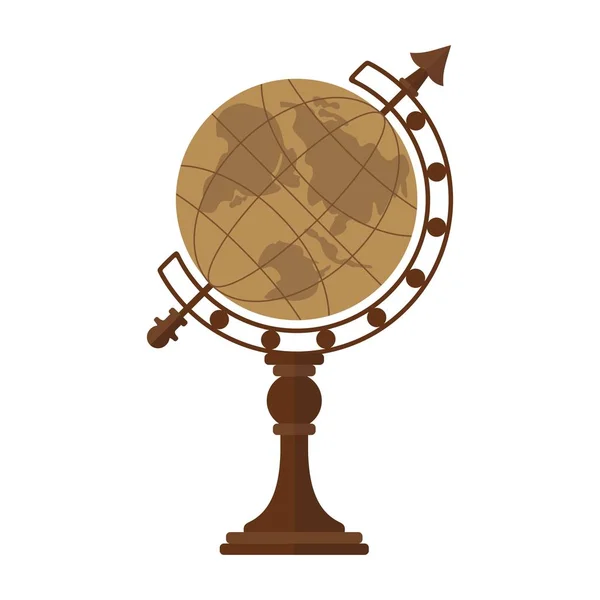 Vintage globe de bureau — Image vectorielle