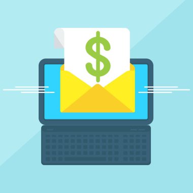 Zarf Doları ile dizüstü bilgisayar