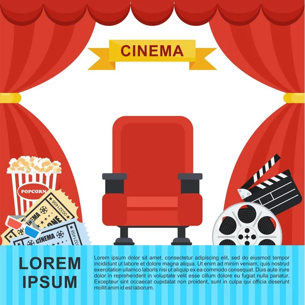 Cinema gardiner affisch — Stock vektor