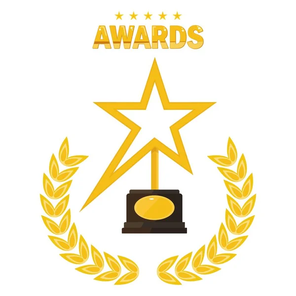 Star gold award — Stockový vektor