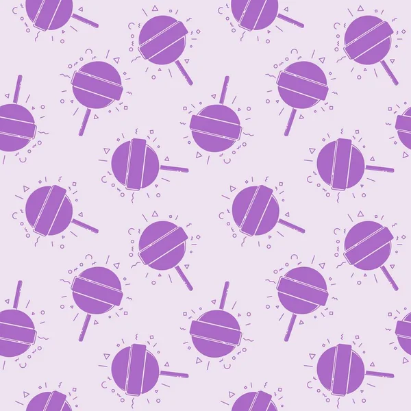 Бесшовный узор фиолетовый конфеты — стоковый вектор