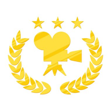 film festival gold logo clipart