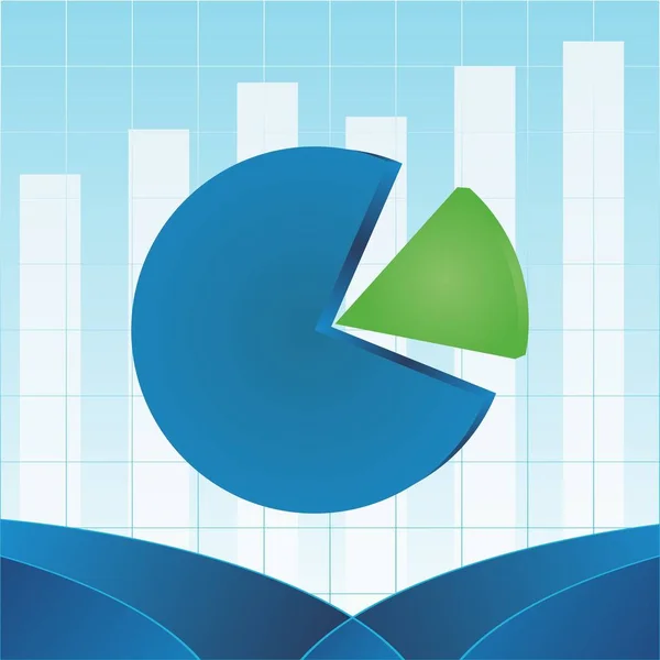 Niebieski okładka raportu analitycznego — Wektor stockowy