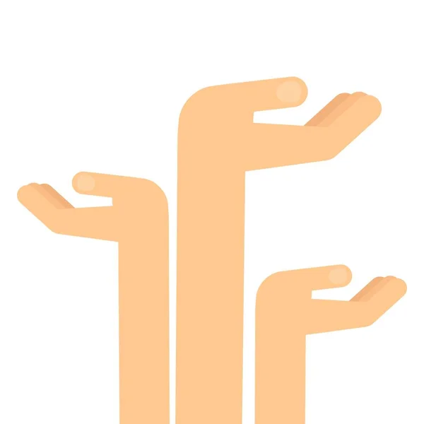 Human arm and hand extended — Stock Vector © ClipArtGuy 17236893