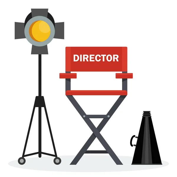 Καρέκλα σκηνοθέτη Red — Διανυσματικό Αρχείο