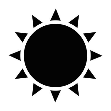 Siyah güneş simgesi