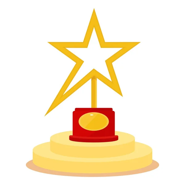 Premio estrella en el podio — Archivo Imágenes Vectoriales