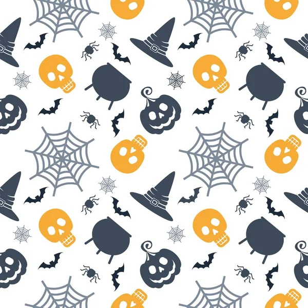 Halloween naadloze kleurenpatroon — Stockvector