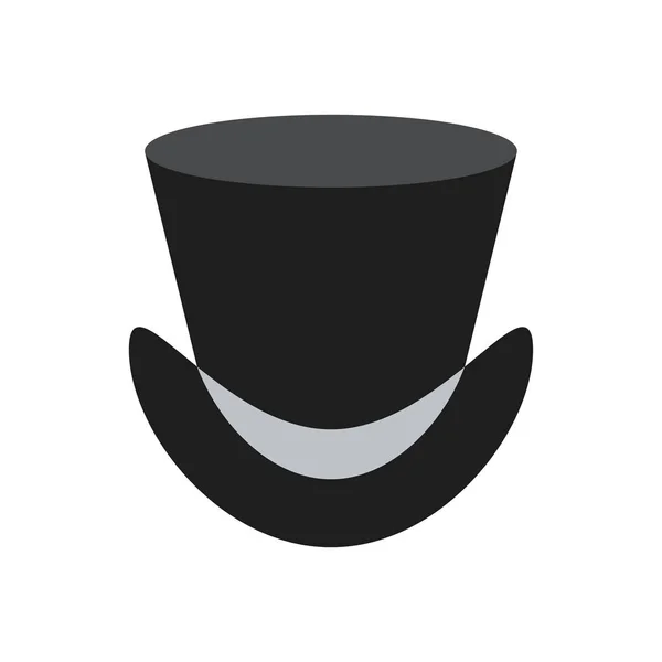 Zwarte top hat — Stockvector