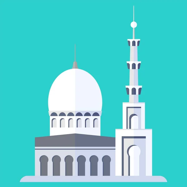 Mecset a kék háttér — Stock Vector