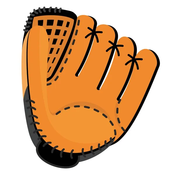 Gant de baseball en cuir — Image vectorielle