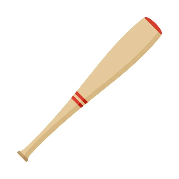 Bastão de beisebol de madeira —  Vetores de Stock