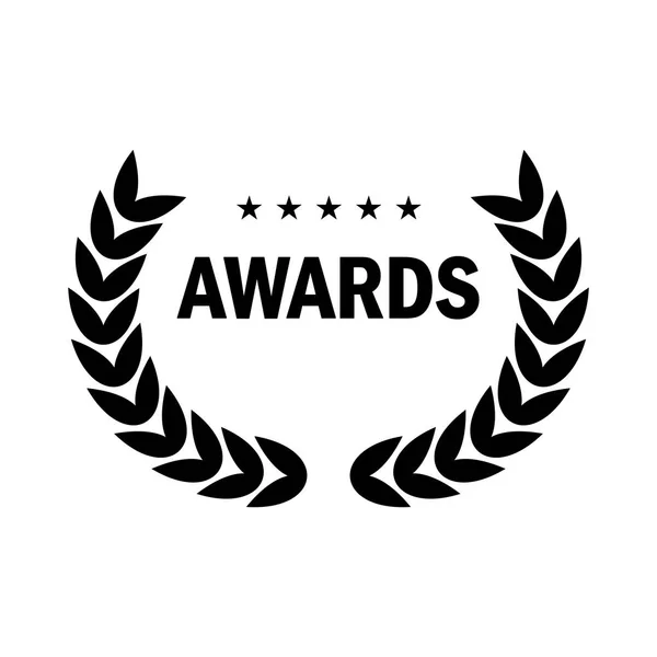 Schwarzes Award-Logo — Stockvektor