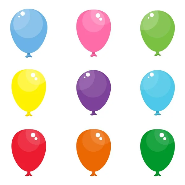 Ensemble de ballons — Image vectorielle
