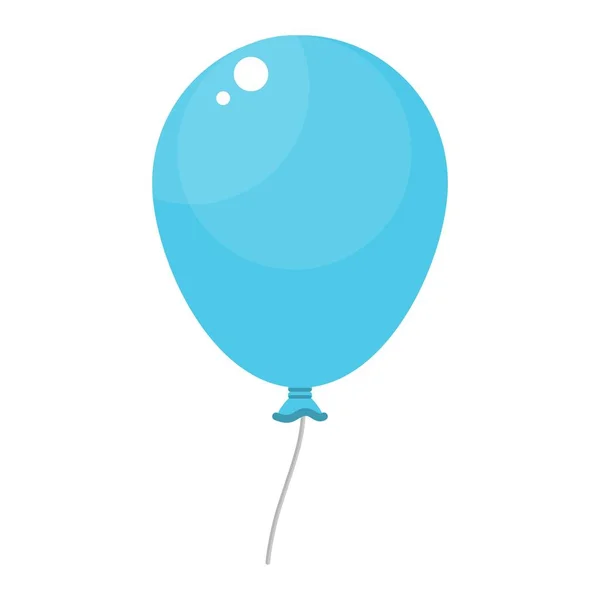 Ballon bleu vif — Image vectorielle