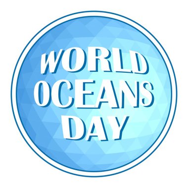 Dünya okyanus günü üçgen