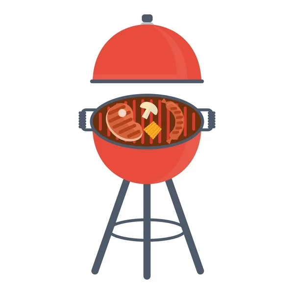 BBQ gril ikona — Stockový vektor