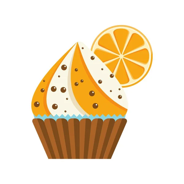 Torta orange csokoládé — Stock Vector