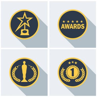 Sinema Ödülü Icons set
