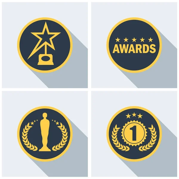 Set icone del premio cinema — Vettoriale Stock
