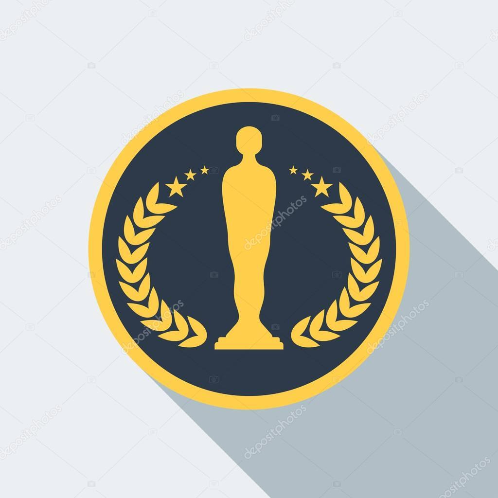 cinema statuette award icon