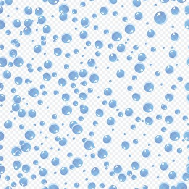 kabarcık seamless modeli şeffaf