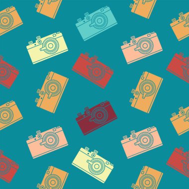 fotoğraf kamera retro seamless modeli