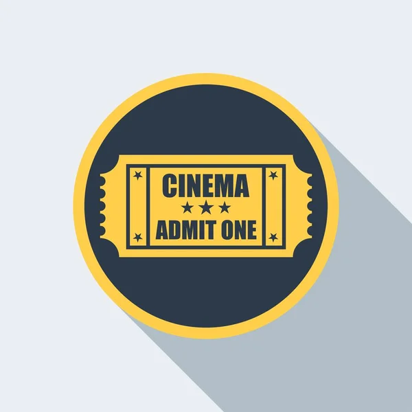 Icono de entrada de cine — Archivo Imágenes Vectoriales