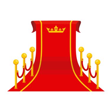 taç büyük kırmızı halı