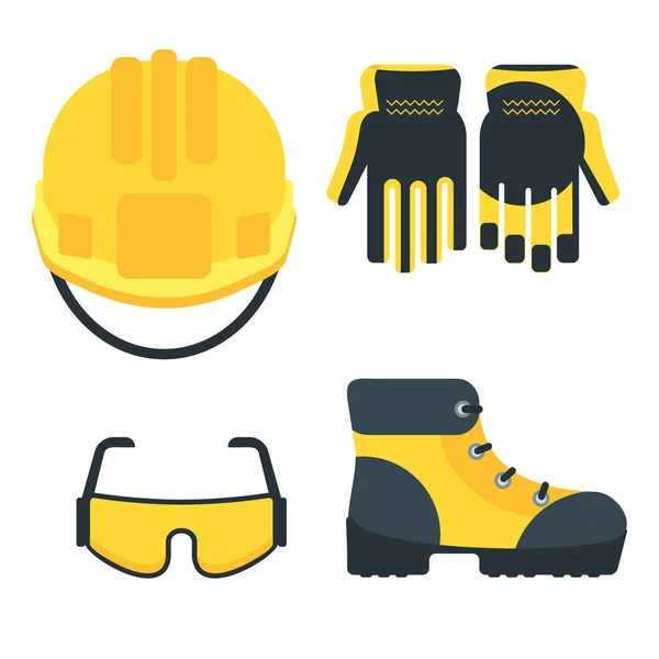 Conjunto de equipamentos de trabalho — Vetor de Stock