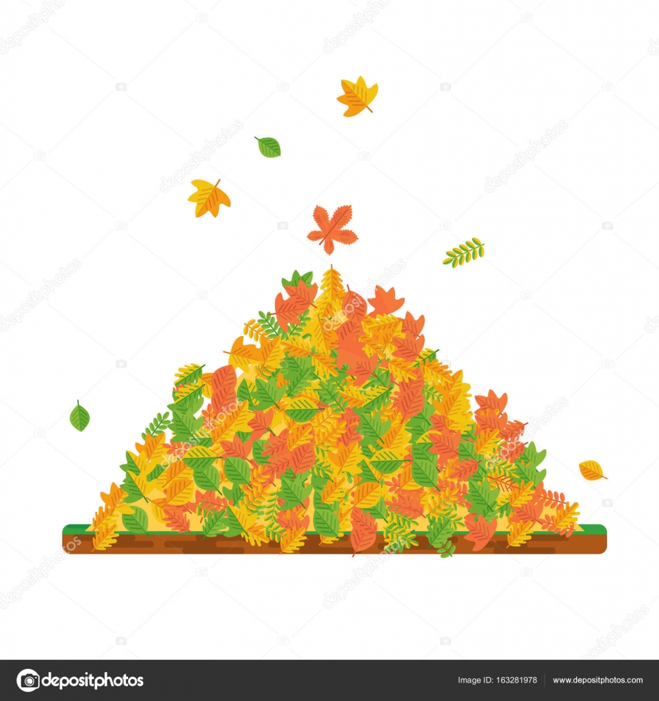  Pile  de  feuilles  tomb es image vectorielle par quarta 