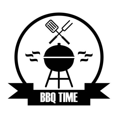 Barbekü süre siyah logosu