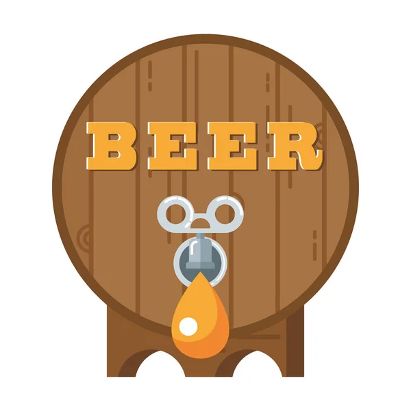 Barril de cerveja — Vetor de Stock