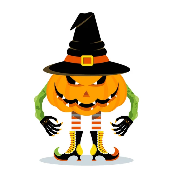 Halloween karakter tök — Stock Vector