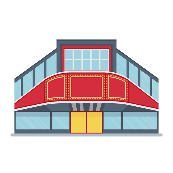 Cinema shopping center cor —  Vetores de Stock