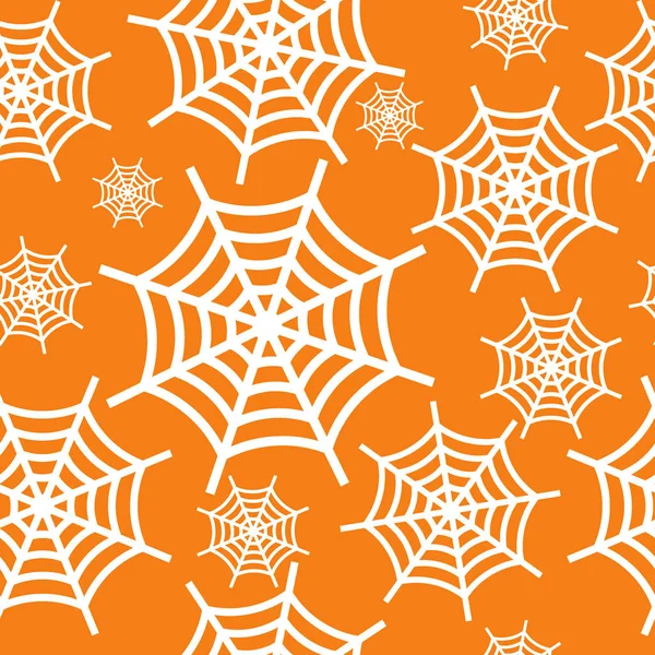 Spider web fehér-narancs — Stock Vector