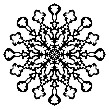 Siyah kar tanesi simgesi