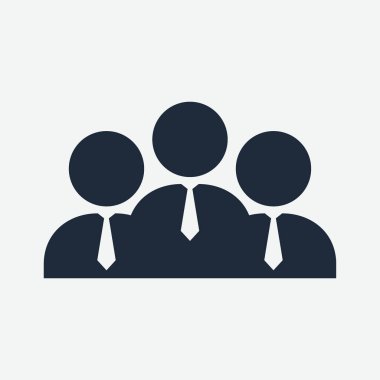 İnsanlar siyah simge ellemek