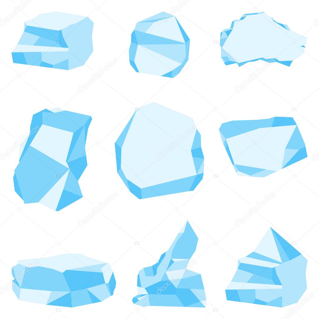 ice blocks icons