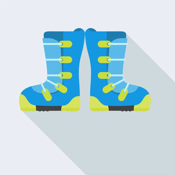 Isolierte Snowboardstiefel — Stockvektor