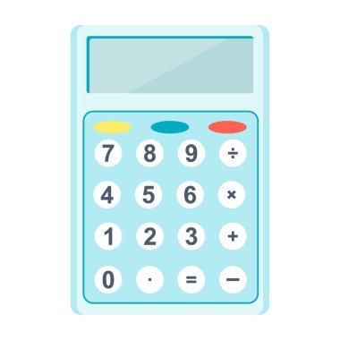 hesap makinesi düz renk simgesi
