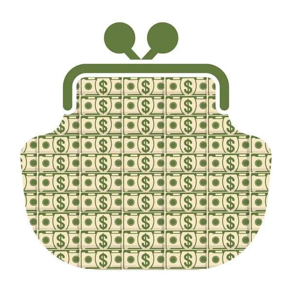 Money wallet icon — Stock Vector