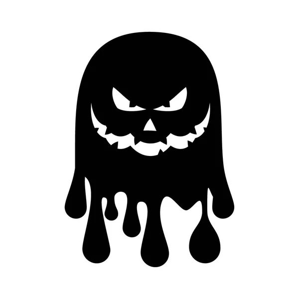 Icono fantasma malvado — Vector de stock