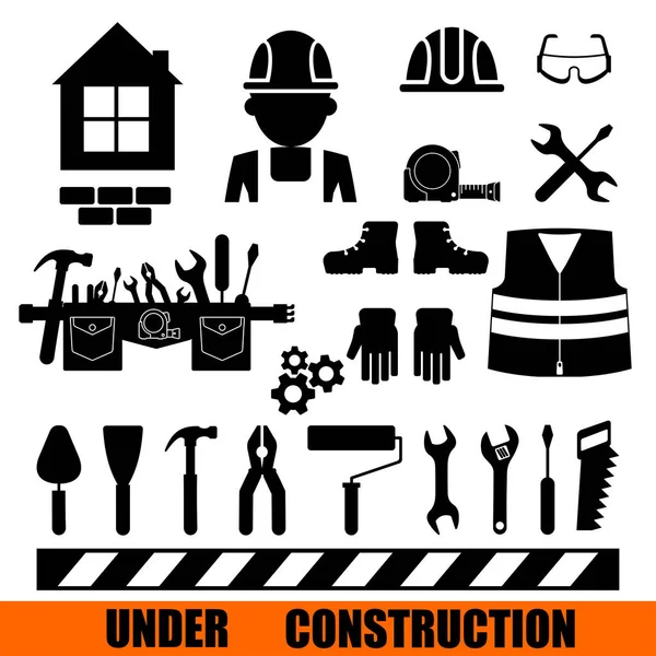 Construction icon set — Stock Vector