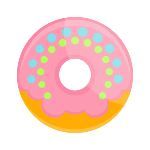 Donut geïsoleerde pictogram — Stockvector