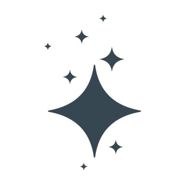 yıldız siyah simgesi temiz