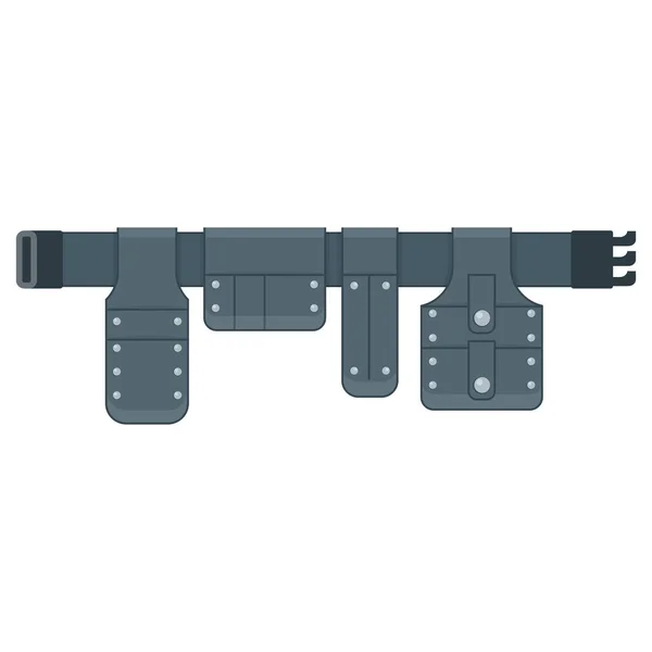 Gürtel für Werkzeuge schwarz — Stockvektor