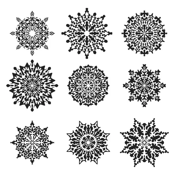 kar taneleri Icon set